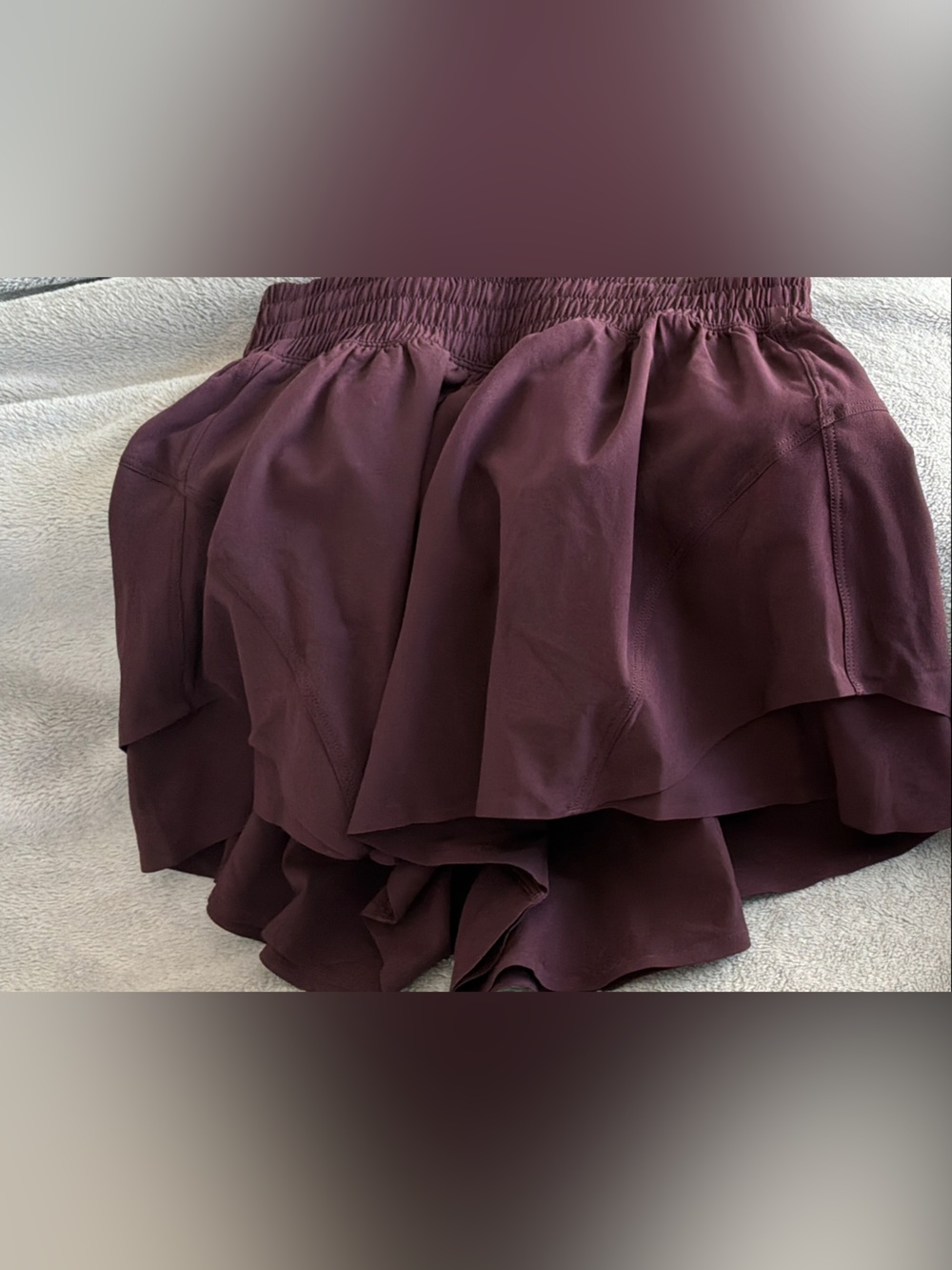 lululemon athletica Plum Tiered Athletic Skort